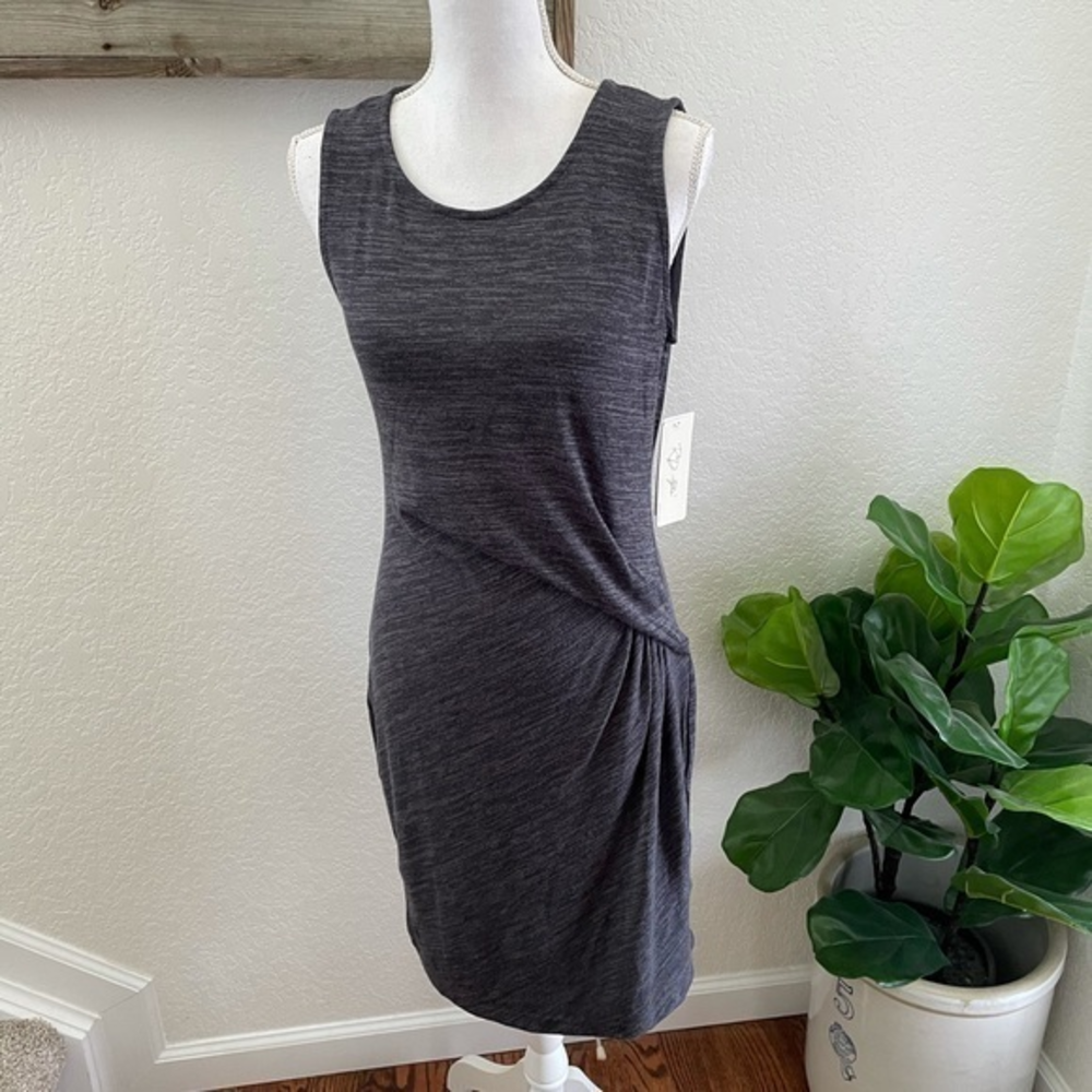 Stitch fix RD Style gray ruched waist knit dress‎ M